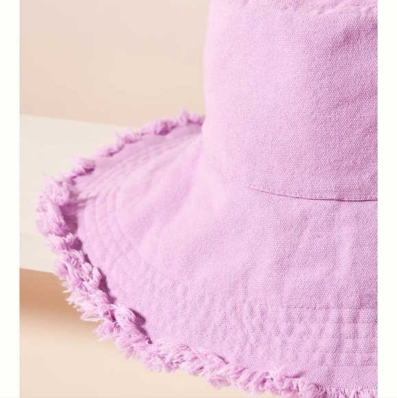 Anthropologie Canvas Bucket Hat - pink - Picture 3 of 11